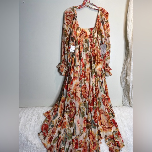 Free People Timeless Tapestry Embellished Babydoll Maxi Dress - Picture 9 of 9
